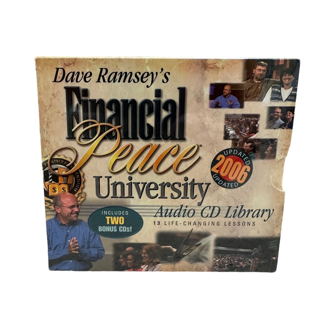 Dave Ramsey's Financial Peace University Audio CD Library 13 Lessons 2 Bonus CDs